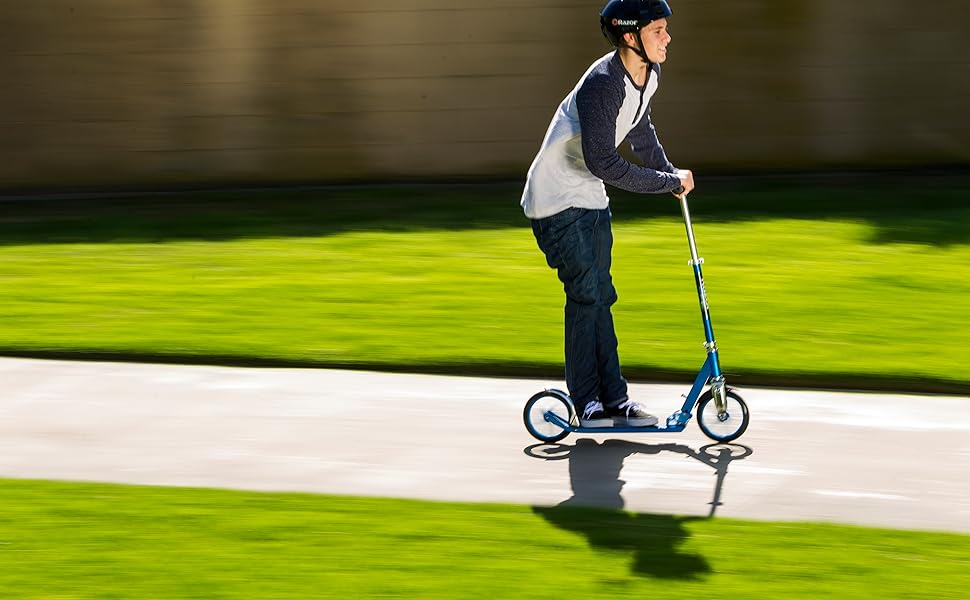 Скутер Razor A5 Lux Kick Scooter з великими 8-дюймовими колесами, складний, регульоване кермо, легкий, для райдерів до 99 кг