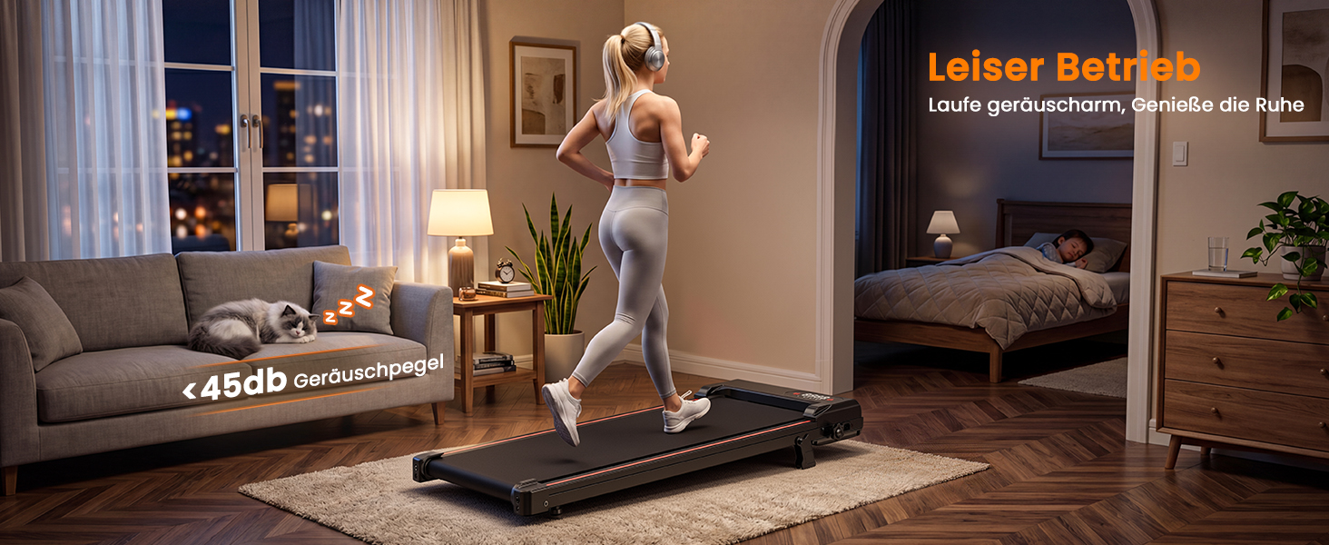 Бігова доріжка для дому HomeFitnessCode з нахилом: електричний міні-тренажер Walkpad 1-8 км/год, компактний, чорний