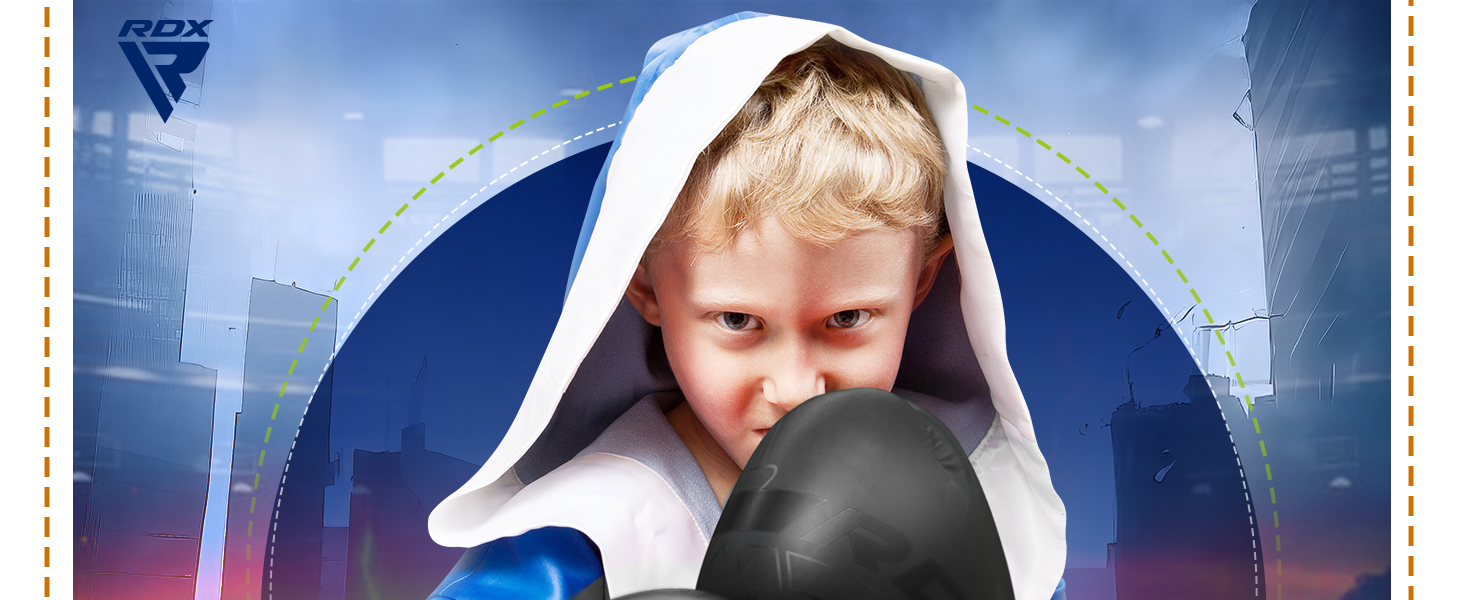 Боксерські рукавички RDX для дітей Maya Hide, 8oz (червоні) - Муай Тай, Кікбоксинг, MMA, бокс