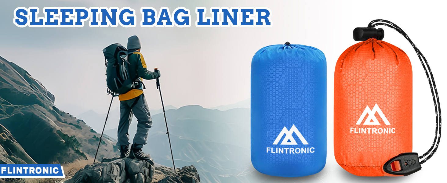Сплячий мішок Flintronic для кемпінгу та подорожей, легкий, компактний, 210 x 75 см