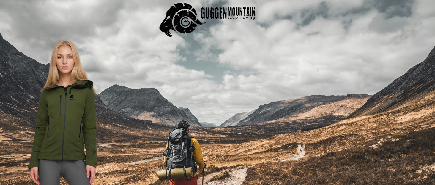 Жіночі трекінгові черевики GUGGEN Mountain для хайкінгу та піших прогулянок, модель T002, чорний колір, 43 EU