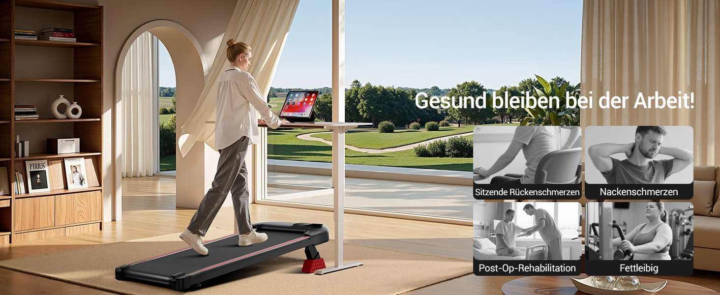 Walking Pad з нахилом 15%, біговий килимок 8-10 км/год з нахилом для дому, з трійною амортизацією та тихим 2.5PS мотором, максимальне навантаження 136 кг (10 км/год)