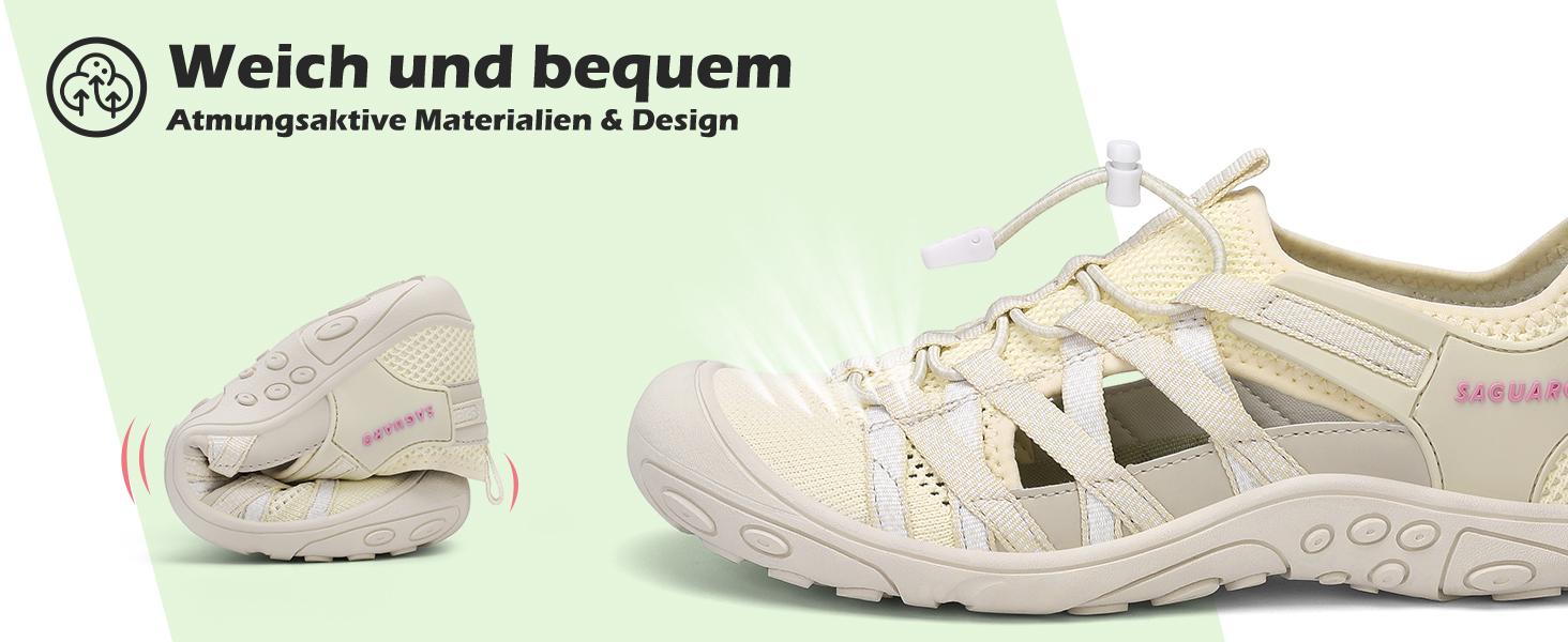 Трекінгові сандалії для жінок SAGUARO, зручні та дихаючі, розмір 36-42 (37 EU), небесно-блакитні