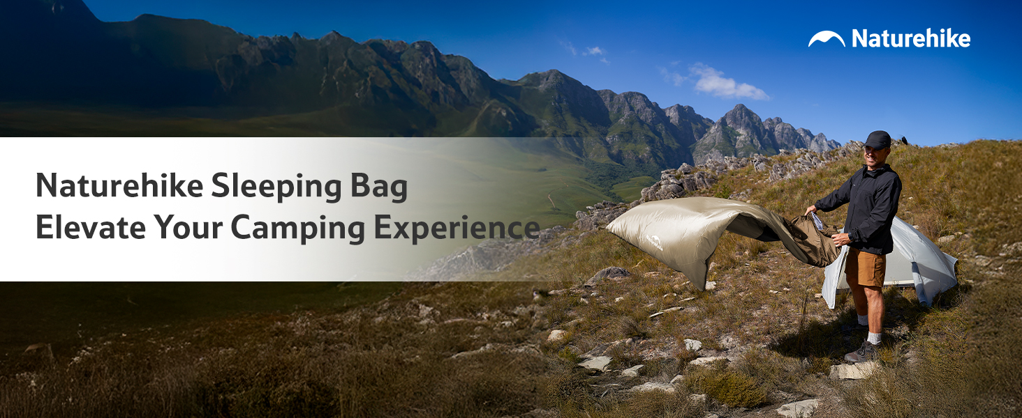 Спальний мішок Naturehike Ultraleicht: ультралегкий, 680/760г, для 3 сезонів, 190x75/205x85 см, для походів, рюкзаків, кемпінгу, 15°C, темно-коричневий/світло-коричневий-XL