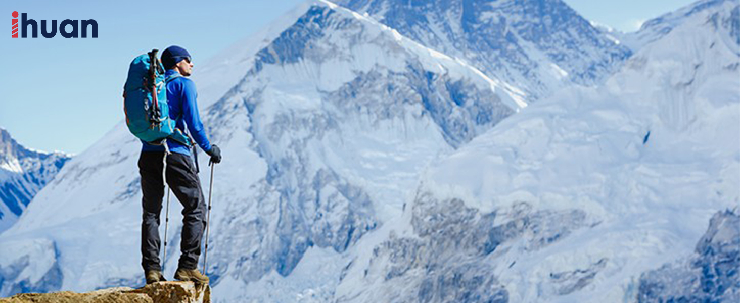 Термо рукавички для велосипеда Ihuan - чоловічі/жіночі, теплі, водонепроникні, вітронепроникні, спортивні, для велосипеда, бігу, катання на лижах, хайкінгу, чорного кольору