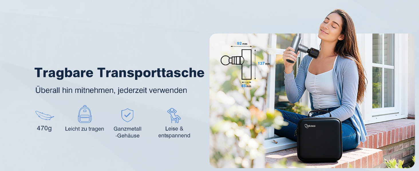 Масажер для м'язів Cotsoco з підігрівом та охолодженням, перкусійна масажна пістолета, глибоке розслаблення м'язів, портативний, сірий