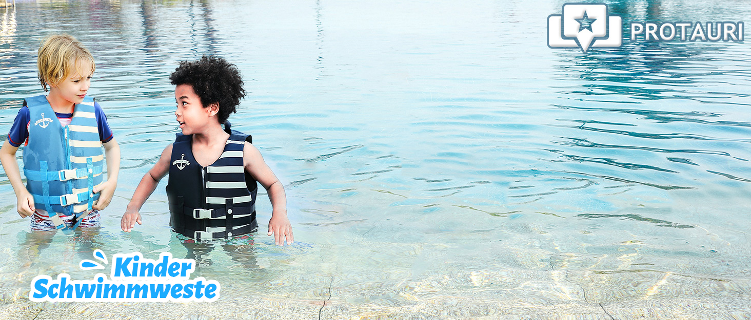 Дитяча жилетка для плавання PROTAURI Neopren, 2-9 років, 50N, блакитна