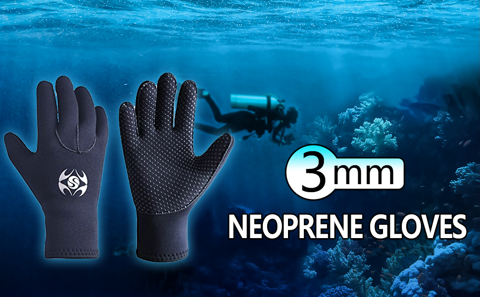 Неопренові рукавички PAWHITS 3 мм для плавання, дайвінгу, каякінгу та серфінгу (чоловічі/жіночі)