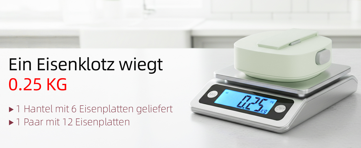 Набір гантелей Abahub 4-в-1: регульовані штанги для дому, фітнесу та силових тренувань. Підходить для жінок та початківців, вага 1-2.5 кг (зелені)