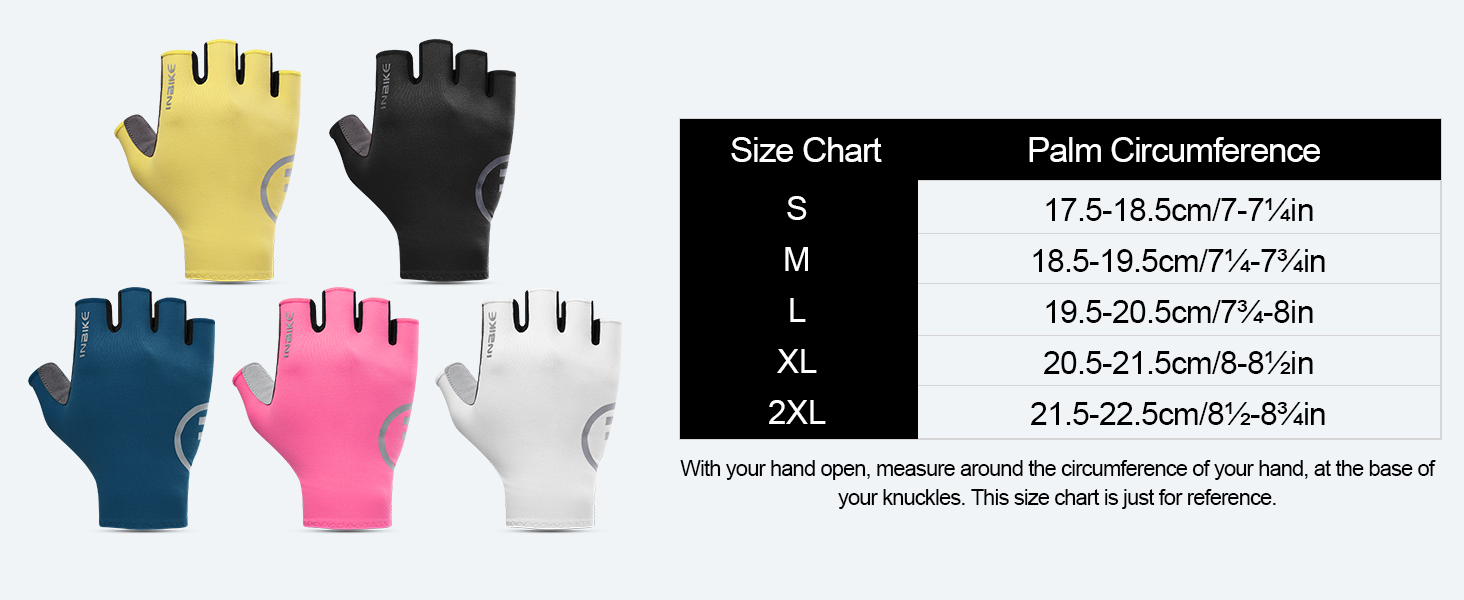 Велосипедні рукавички INBIKE літні напівпальцеві дихаючі, з еластичністю, для шосе та MTB, 3 мм SDR, антиковзаючі, з світловідбиваючими елементами, чорні, чоловічі/жіночі