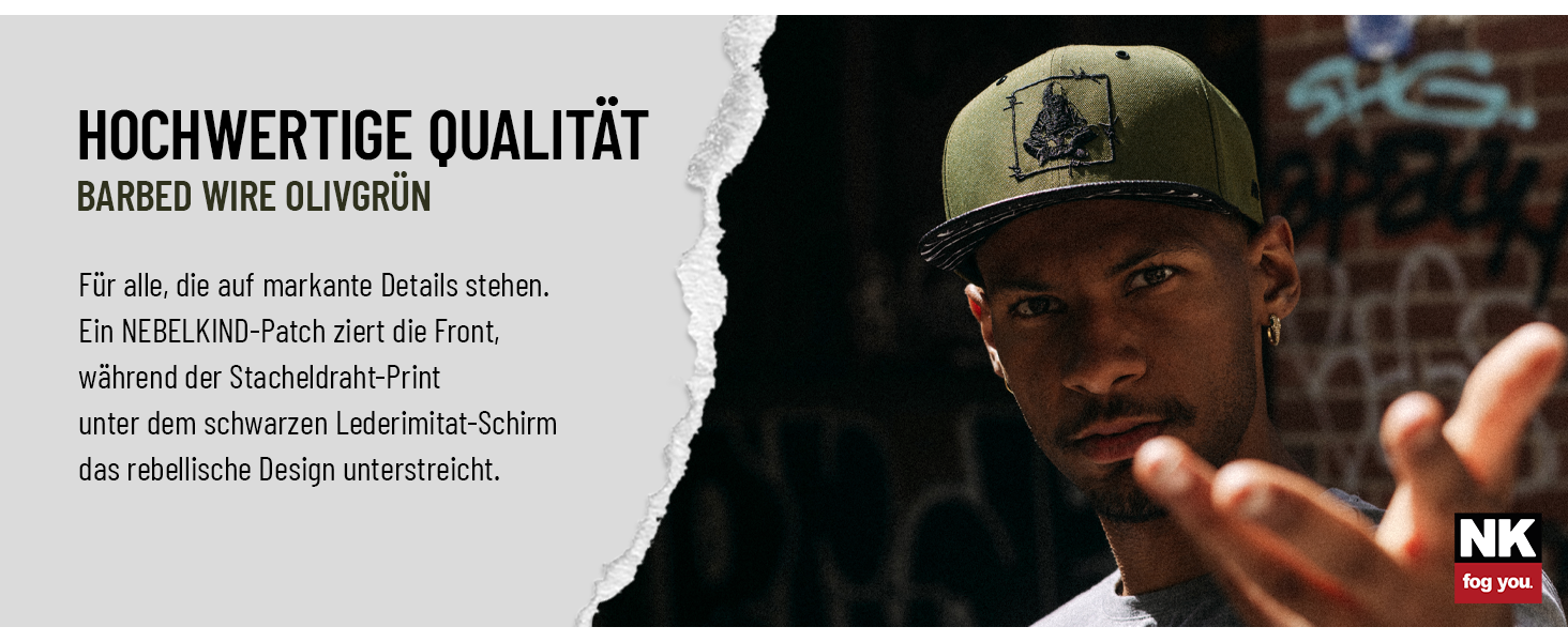 Кепка-снэпбек Nebelkind Unisex з принтом «Колючий дріт», регульований розмір, стиль стрітвір, оливковий колір