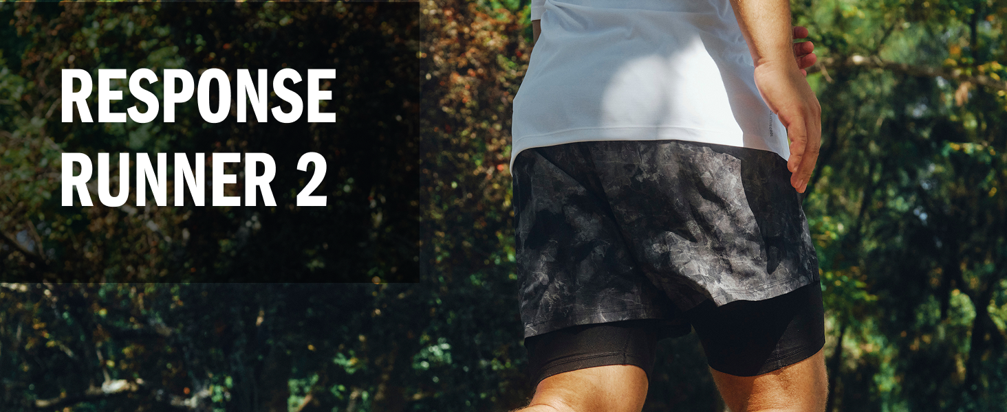 Кросівки чоловічі Adidas Response Runner 2 KJ1737 чорні з фіолетовим та срібним (44 2/3 EU)