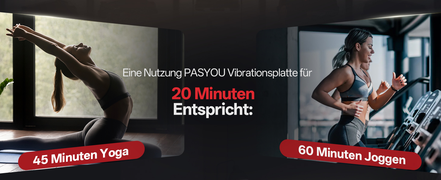 PASYOU Вібраційна платформа для тренувань всього тіла з пультом дистанційного керування та еластичним гумкою, 0-99 інтенсивність