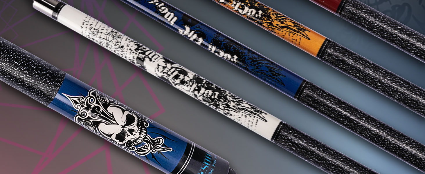 Набір для більярду CUESOUL Rockin Series 57 '21 з кевларовим захистом та рушником (червоний)