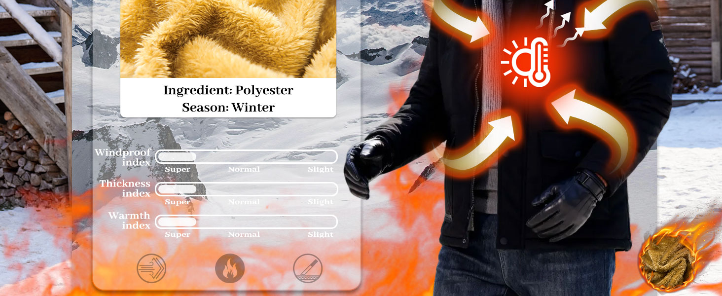 Чоловіча зимова куртка TACVASEN: водонепроникна, вітронепроникна, з капюшоном, чорна, 3XL