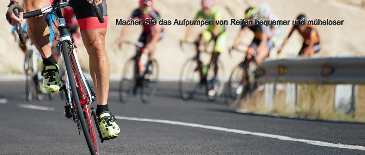 Насос для велосипеда GOBKO з манометром, 160 PSI, 11 Bar, для шосе, MTB, спортивних м'ячів, помаранчевий