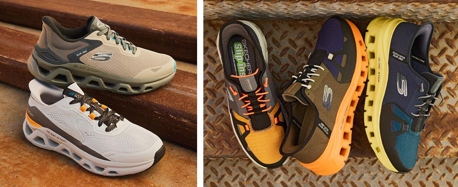 Чоловічі кросівки Skechers Track Scloric, чорний колір, шкіра та сітка