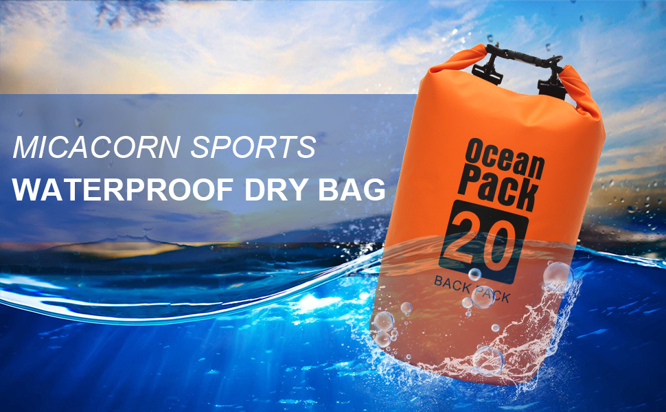 Водонепроникний мішок Dry Bag 30L з регульованим плечовим ременем. Ідеально для каякінгу, сплаву, туризму, кемпінгу та сноубордингу. Жовтий колір