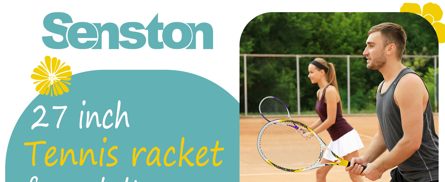 Тенісний ракетка Senston для професійних тренувань, 68.6 см (27 дюймів), фіолетовий, для жінок та чоловіків