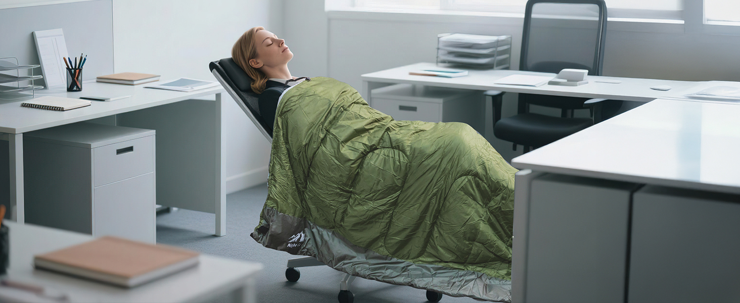 Спальний мішок Night Cat для дорослих, 3 сезони, 80x190 см, зелений