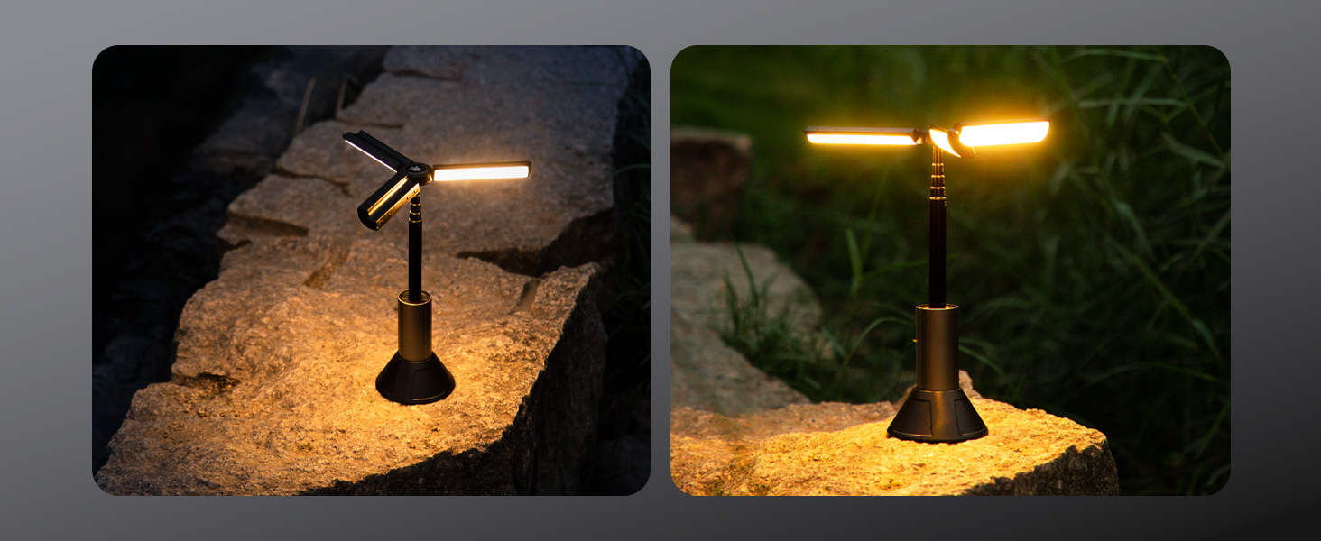 Налобний ліхтар для кемпінгу з телескопічним штативом, IPX4, багатофункціональний, з підсвічуванням, для намету, з гачком, аксесуари для кемпінгу