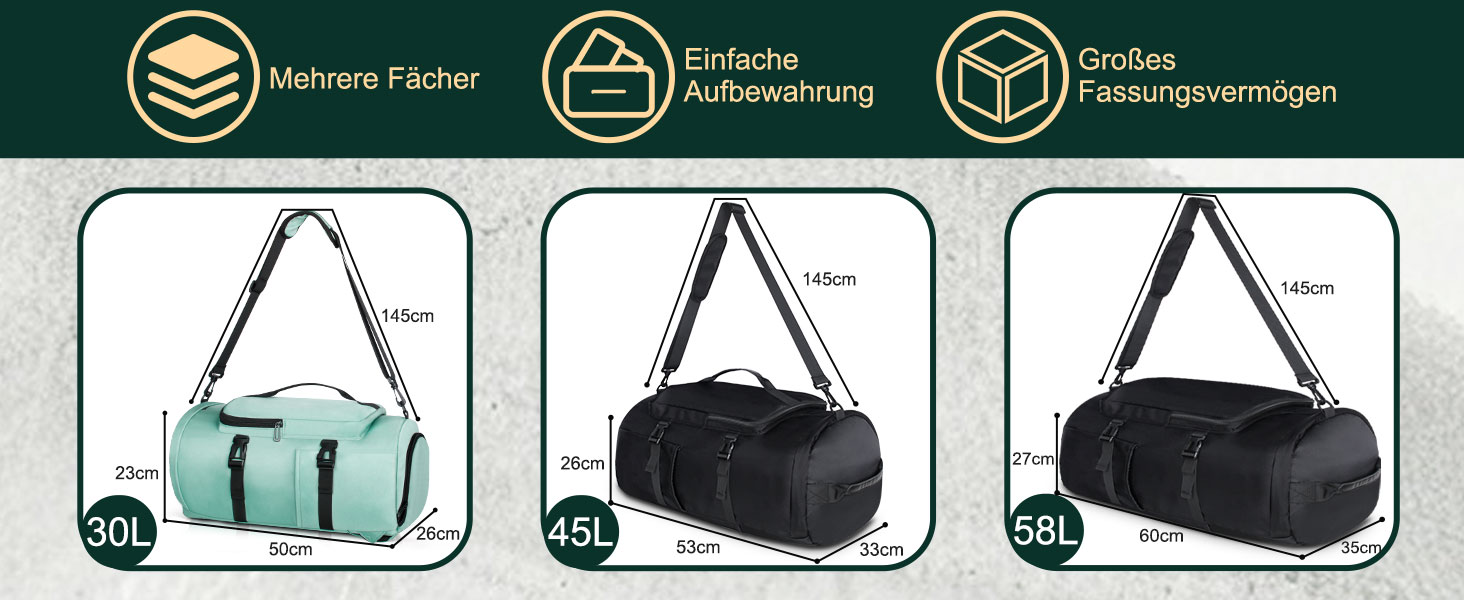 Спортивна сумка для чоловіків та жінок, 30L. Рюкзак з відділенням для взуття та мокрих речей. Ідеально для плавання, спорту, йоги, футболу (зелена, 30L)