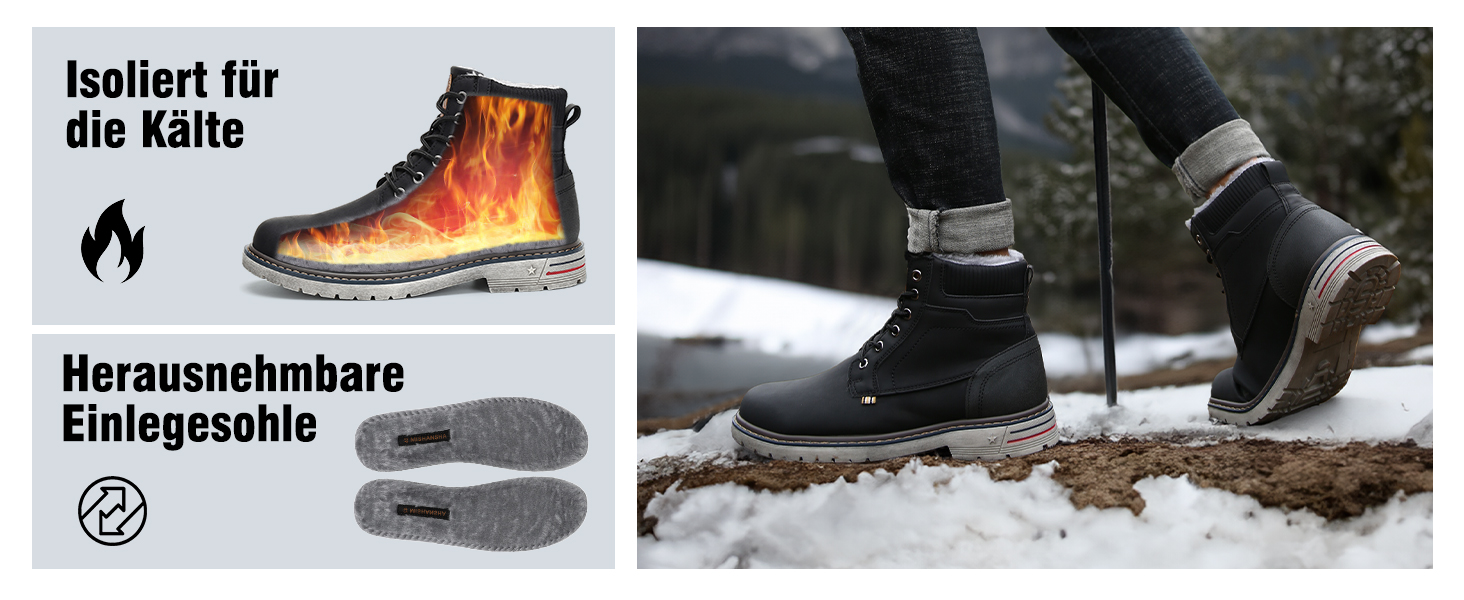 Зимові черевики Mishansha Herren для жінок, теплі, водонепроникні, на шнурівці, рожеві, 38 EU