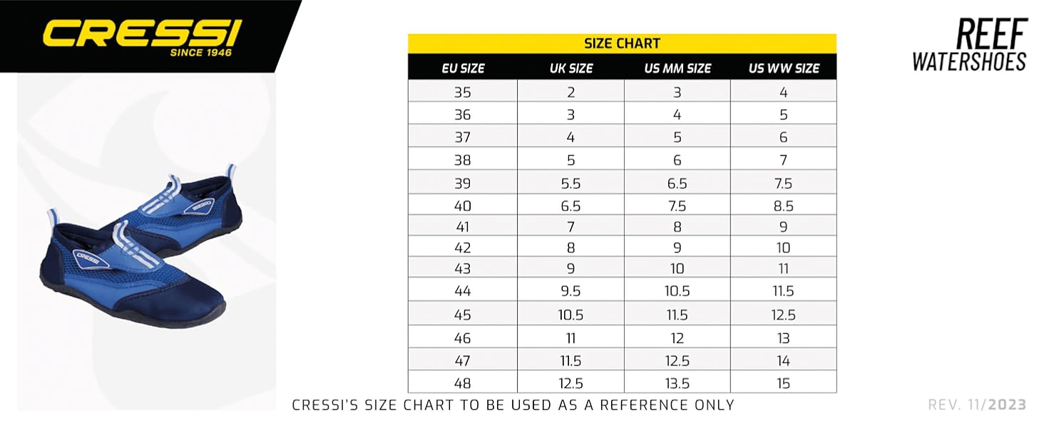 Дитячі аквашузи CRESSI VariationSheet Reef - чорний, 37 EU (унісекс)