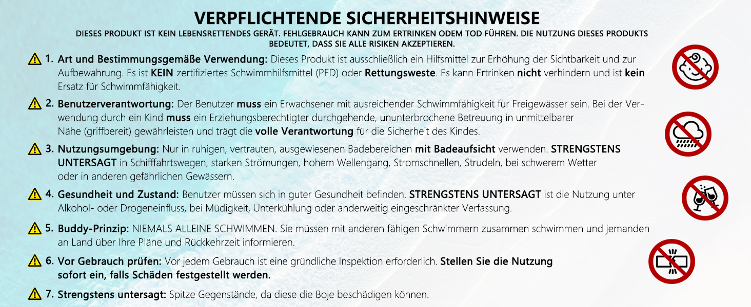 Надувна плавуча шийка 20L помаранчевого кольору для дорослих та дітей - безпечний тримач для плавання у відкритій воді та триатлону