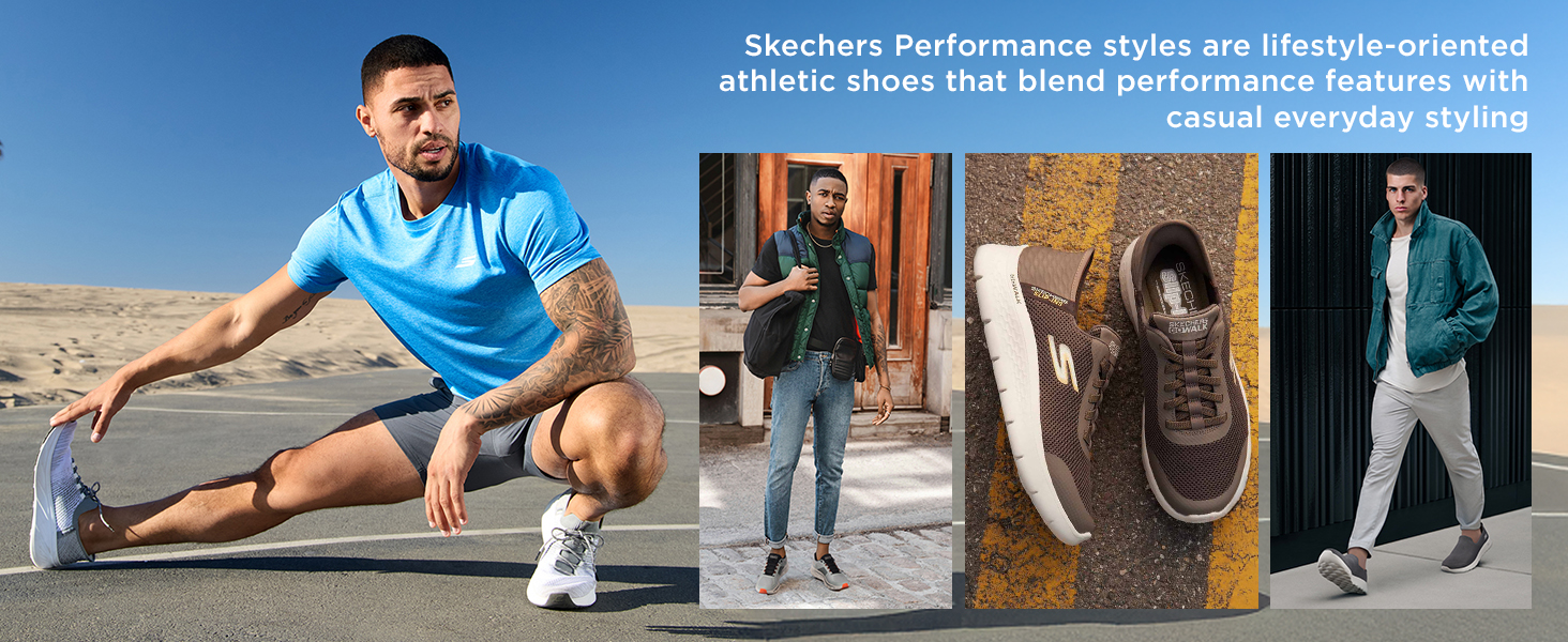 Чоловічі сліпони Skechers Max Cushioning Premier 2.0 Ascendant II (42 EU, Чорний текстиль, синтетика)