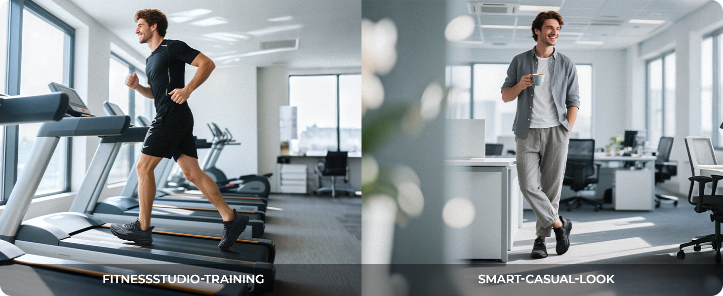 Чоловічі кросівки для бігу та ходьби ALLSWIFT, чорного кольору, 42 EU