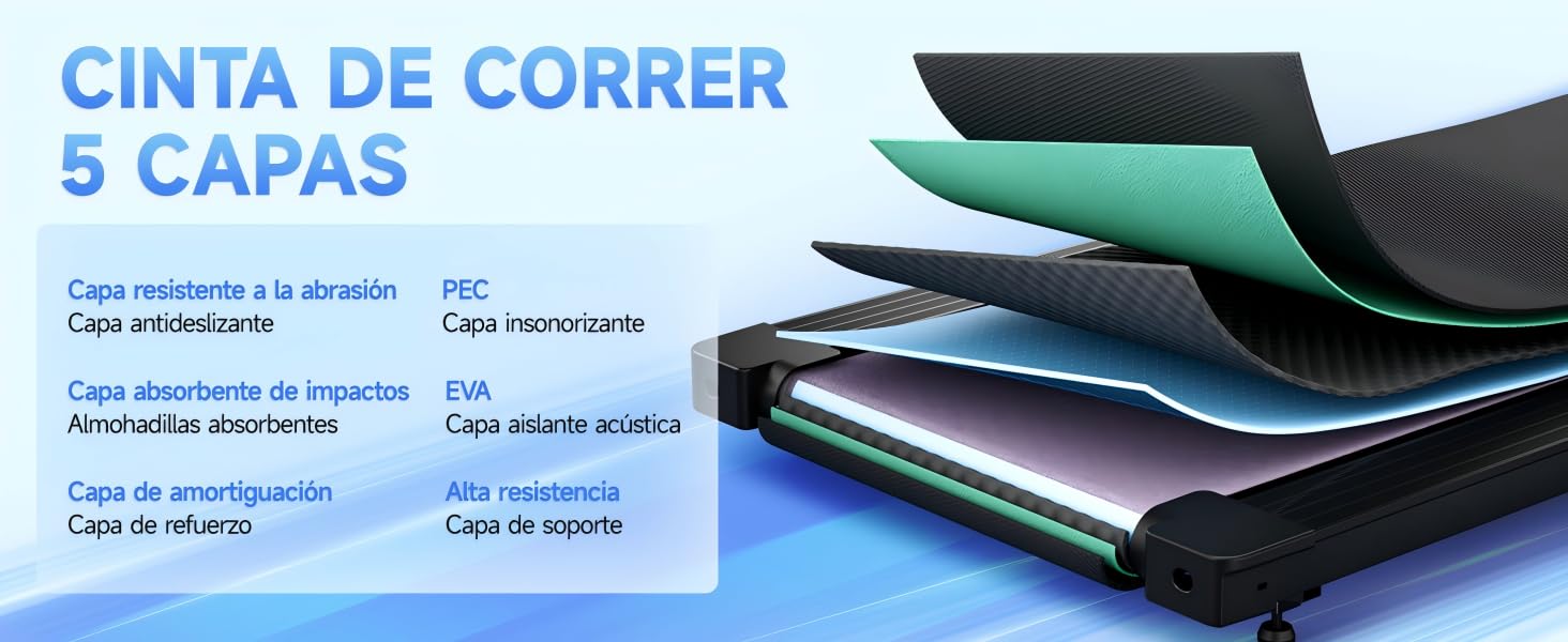 Електричний біговий тренажер Laufpad Klappbar Pro 12 км/год з LED-дисплеєм для дому, офісу та фітнесу