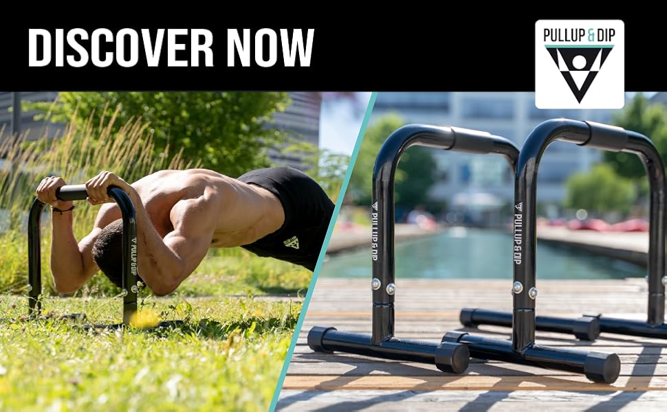 Паралелепи для підтягувань та віджимань PULLUP & DIP: сталеві міні-перекладини для калістеніки, гімнастики та занять на вулиці та в залі