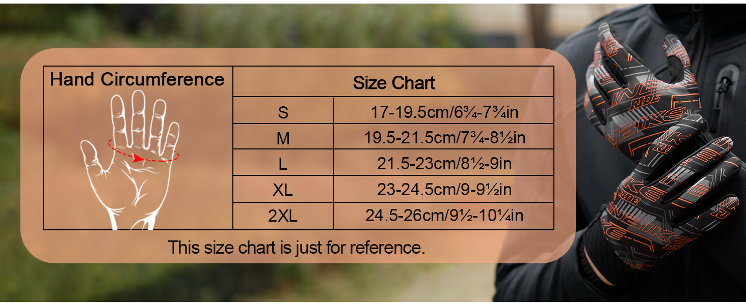 Велосипедні рукавички INBIKE для чоловіків, бігові рукавички, ударостійкі, еластичні, світловідбиваючі, дихаючі, помаранчеві, XXL