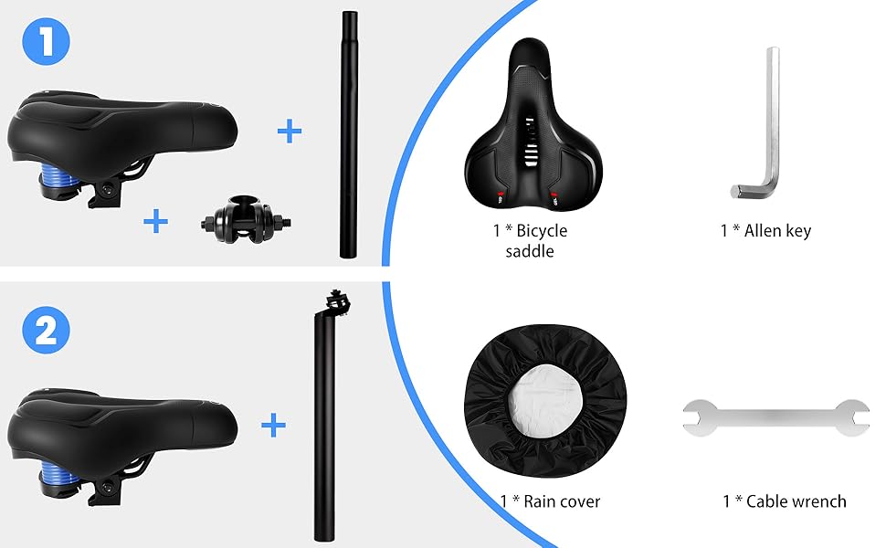 Гелевий велосипедний сідло для чоловіків та жінок, ергономічний, комфортний, з водонепроникним покриттям, для MTB, шосе, City велосипедів