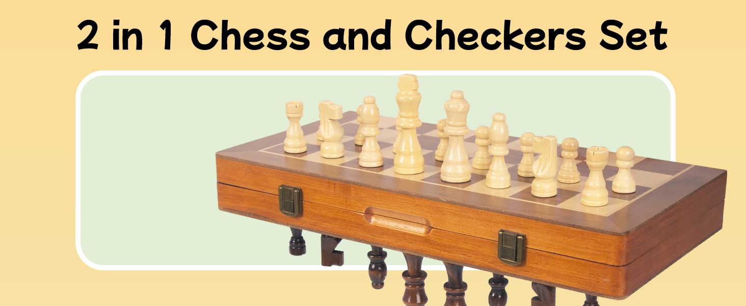 Шахи дерев'яні магнітні, 40x40 см, для дорослих та дітей, складне шахове поле, горіх та сосна, 2 в 1