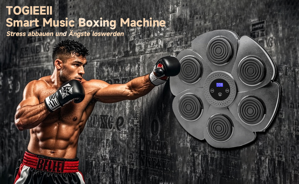 Музична бокс-машина Togieeii з Bluetooth та LED-екраном: бокс для дорослих та дітей