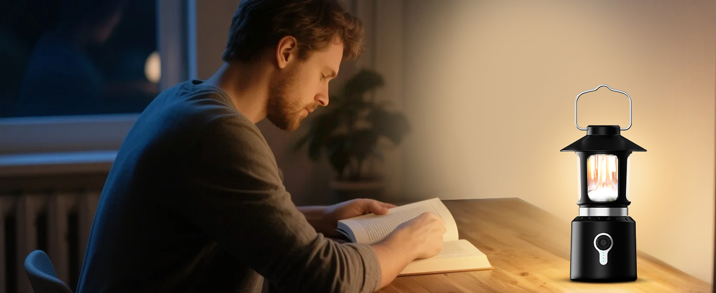 Налобний ліхтар-телескоп Campinglampe, 8000 mAh, LED, 3 кольори, регулювання яскравості, 2 джерела світла, ретро, для кемпінгу, саду, піших прогулянок, надзвичайних ситуацій