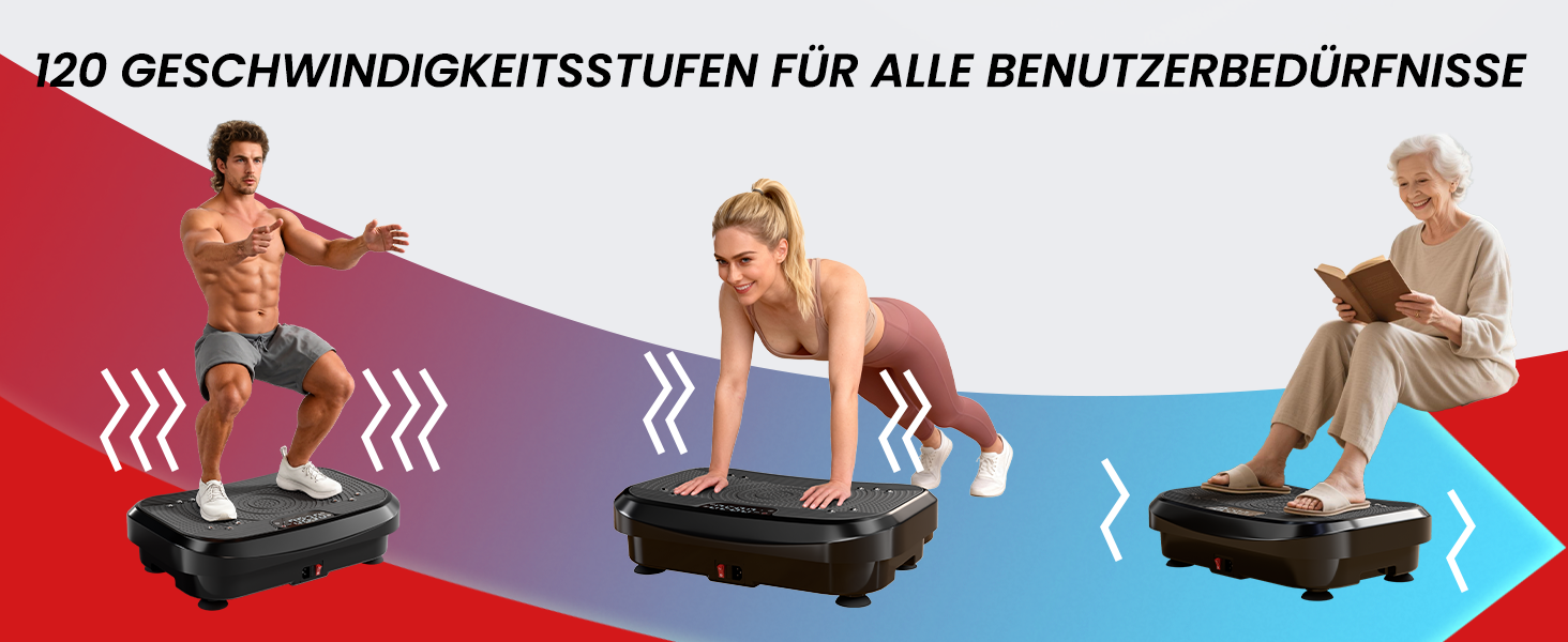 Платформа для вібраційного тренування MOMODA 2026 - для схуднення та спалювання жиру, 120 рівнів швидкості, для жінок та чоловіків