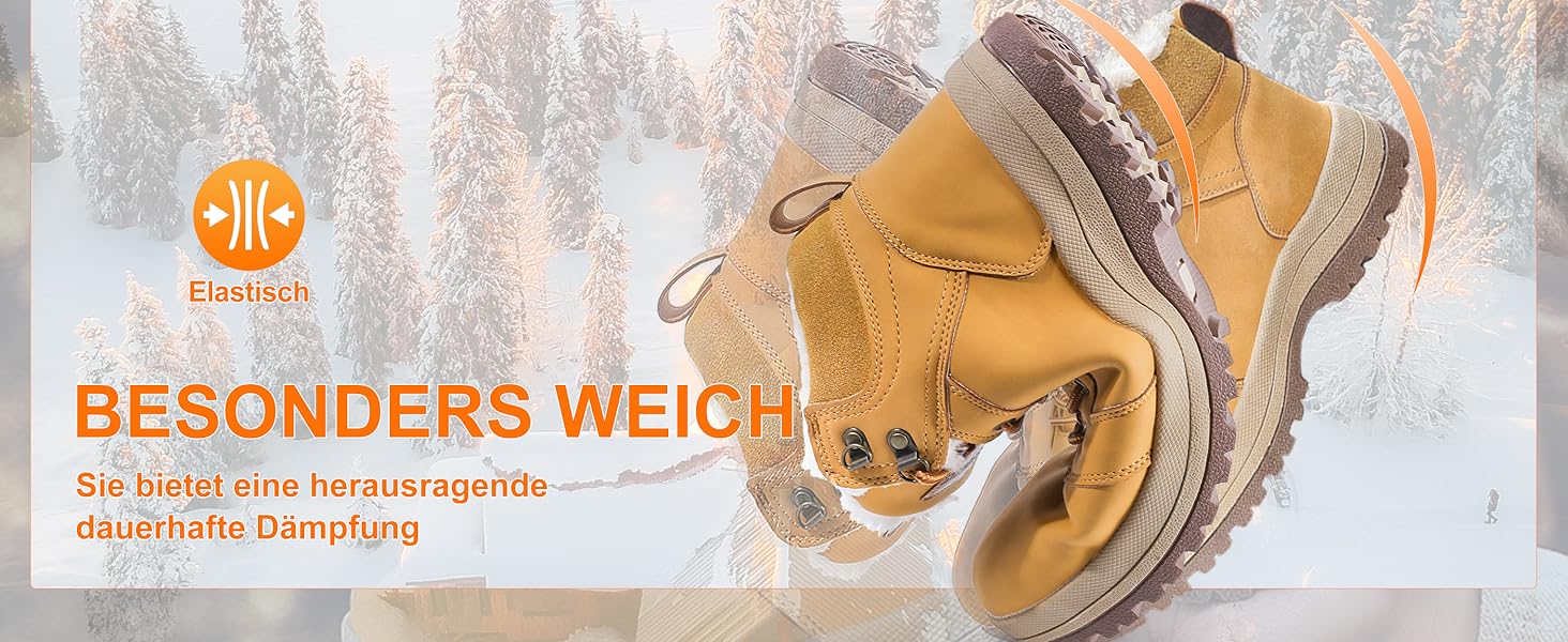 Зимові чоботи Visionreast: водонепроникні трекінгові чоботи для жінок та чоловіків, чорні, 43 EU