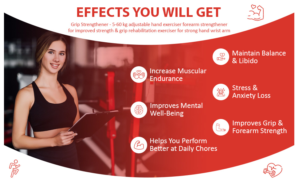 Тренування хватки: регульований ручний тренажер 5-60 кг з електронною книгою для силових вправ та реабілітації. Підходить для рук, зап'ястя та передпліччя.