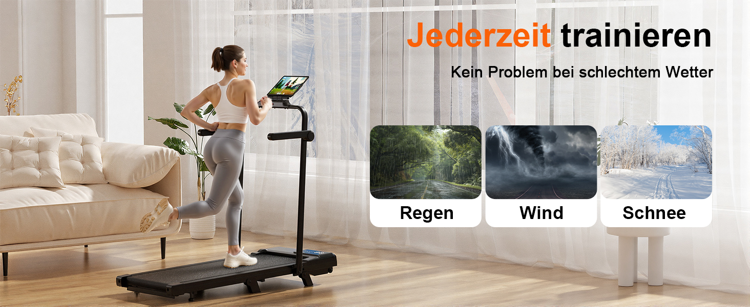 Біговий килимок Superun з нахилом 6% – бігове полотно для дому 2.5 PS з додатком та пультом дистанційного керування – біговий стіл max 136 кг з мульти-режимом та тренувальними курсами 110 см. Чорний