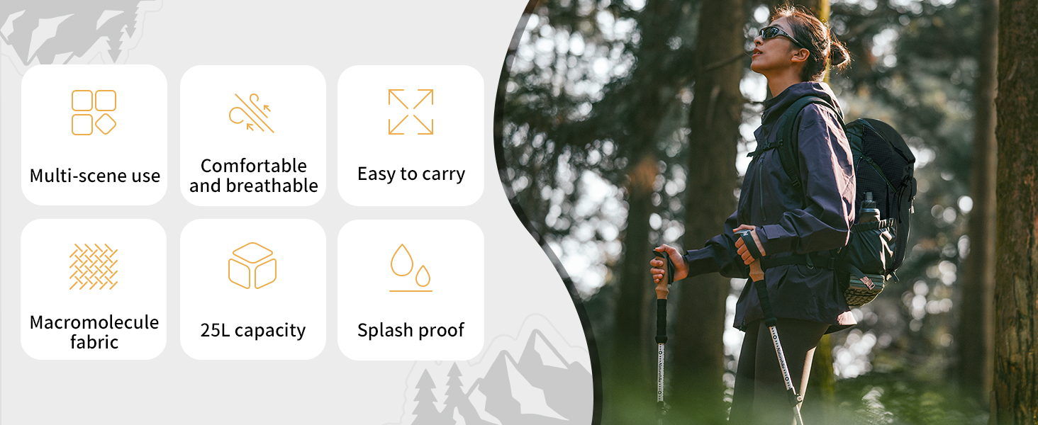 Рюкзак Naturehike 25/35 л водонепроникний для туризму, чоловічий та жіночий, для подорожей, кемпінгу, походів, Outdoor