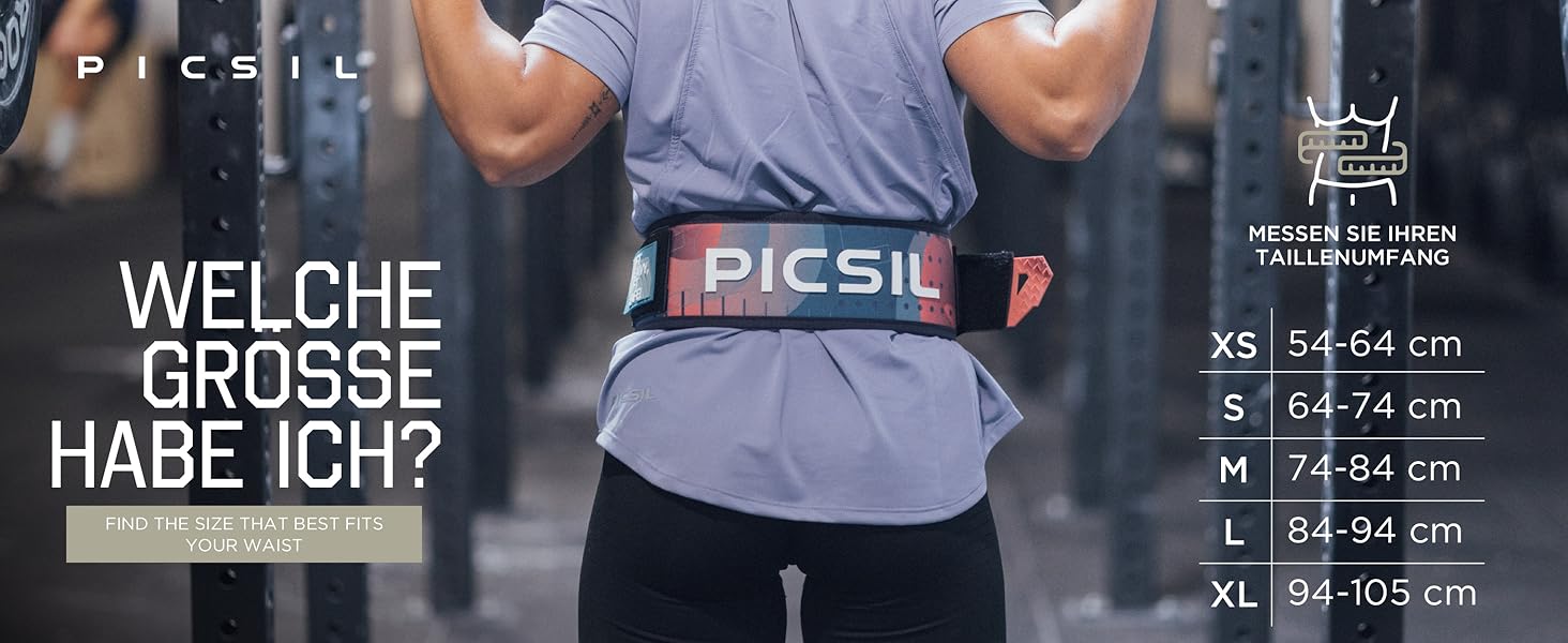 Пояс для попереку Picsil Lockpro з неопрену XL - підтримка для крос-тренінгу, пауерліфтингу та функціональних тренувань