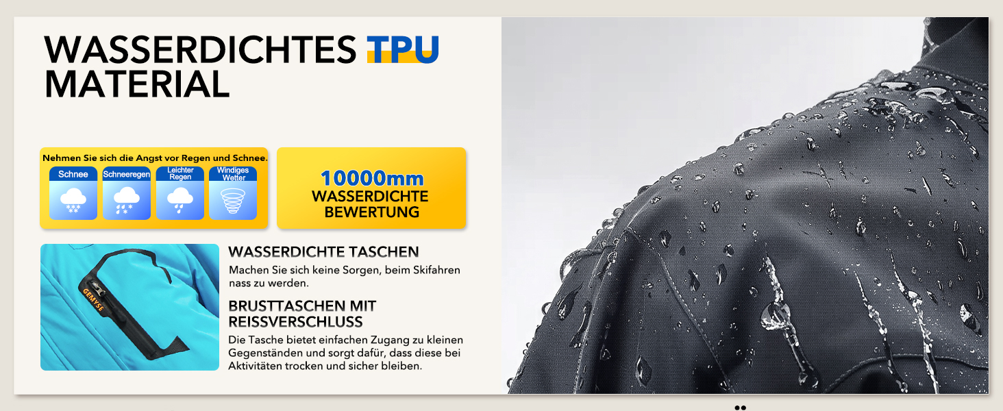 Жіноча лижна куртка GEMYSE: водонепроникна, тепла, вітрозахисна, зимова, сіра, фіолетова, XL