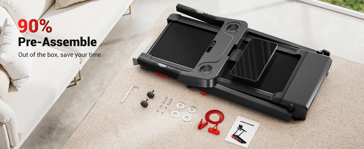 Бігова доріжка UMAY L10: електричний біговий доріжки з нахилом 20%, швидкість до 14 км/год, складний, потужність 3.5 PS, для дому, вантажопідйомність 180 кг