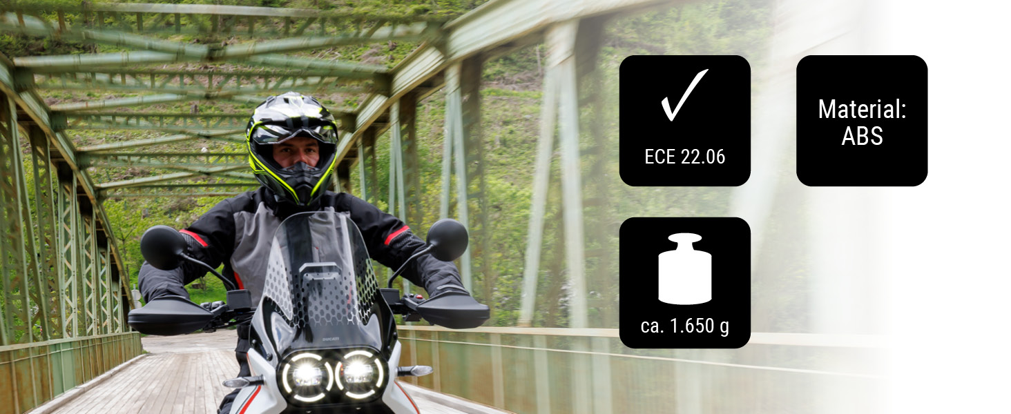Мотошолом інтегральний TR SX-1 Evo Cross, ECE 22.06, сонцезахисний козирок, вентиляція, чорний/неон-жовтий/сірий, XL