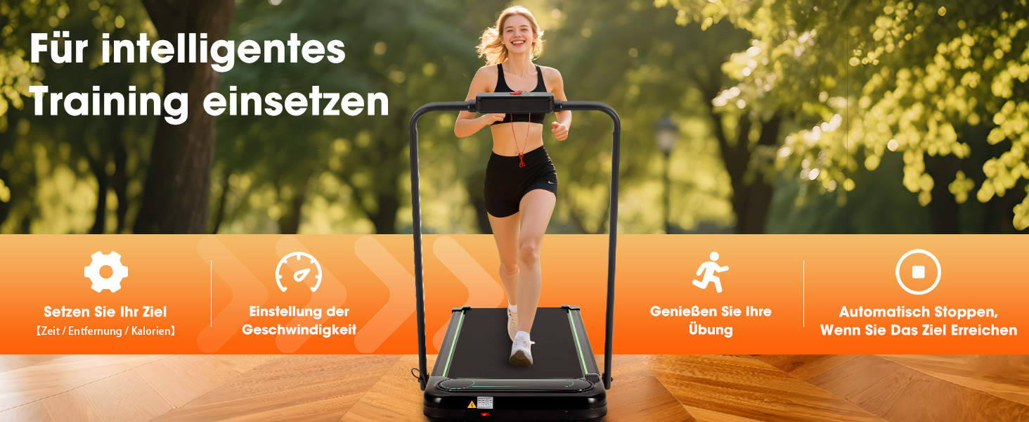 Бігова доріжка Alphaflow для дому та офісу, складана Walking Pad з нахилом 4%, LED-дисплеєм та пультом керування