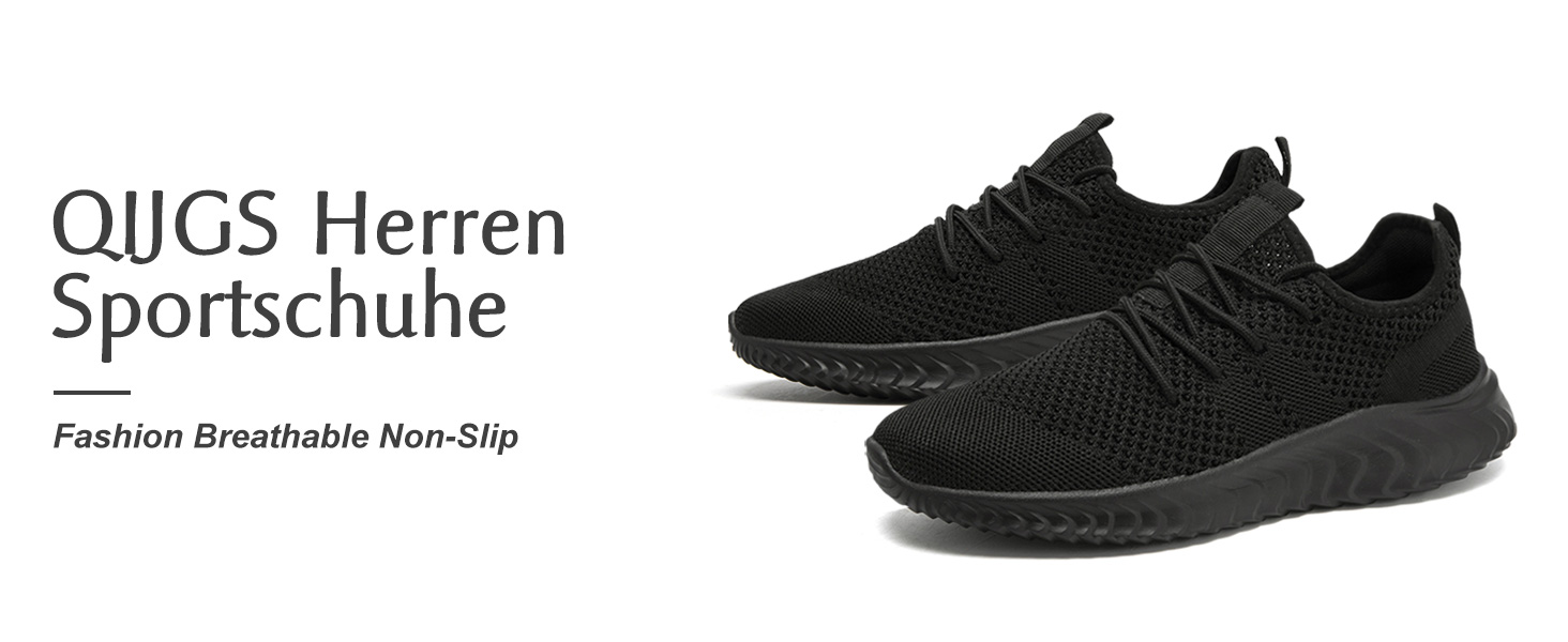 Чоловічі кросівки QIJGS для бігу та фітнесу, повсякденне взуття, модель Slip-on, розмір 46 EU, чорно-білі
