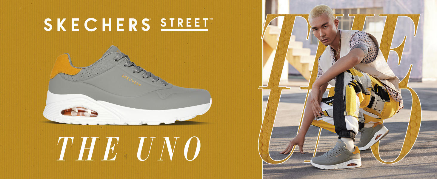 Чоловічі кросівки Skechers UNO-Stand ON AIR, червоні, 45 EU